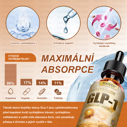 Doporučeno Mayo Clinic | Oficiální obchod | TOOYES® Metatrolid a Moringa GLP-1 aktivace, Jablečný ocet, Kurkuma Bylinná ústní tekutina: Obezita, kardiovaskulární onemocnění, cukrovka, spánková apnoe, kloubní problémy, a další