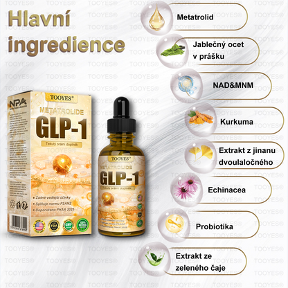 Doporučeno Mayo Clinic | Oficiální obchod | TOOYES® Metatrolid a Moringa GLP-1 aktivace, Jablečný ocet, Kurkuma Bylinná ústní tekutina: Obezita, kardiovaskulární onemocnění, cukrovka, spánková apnoe, kloubní problémy, a další