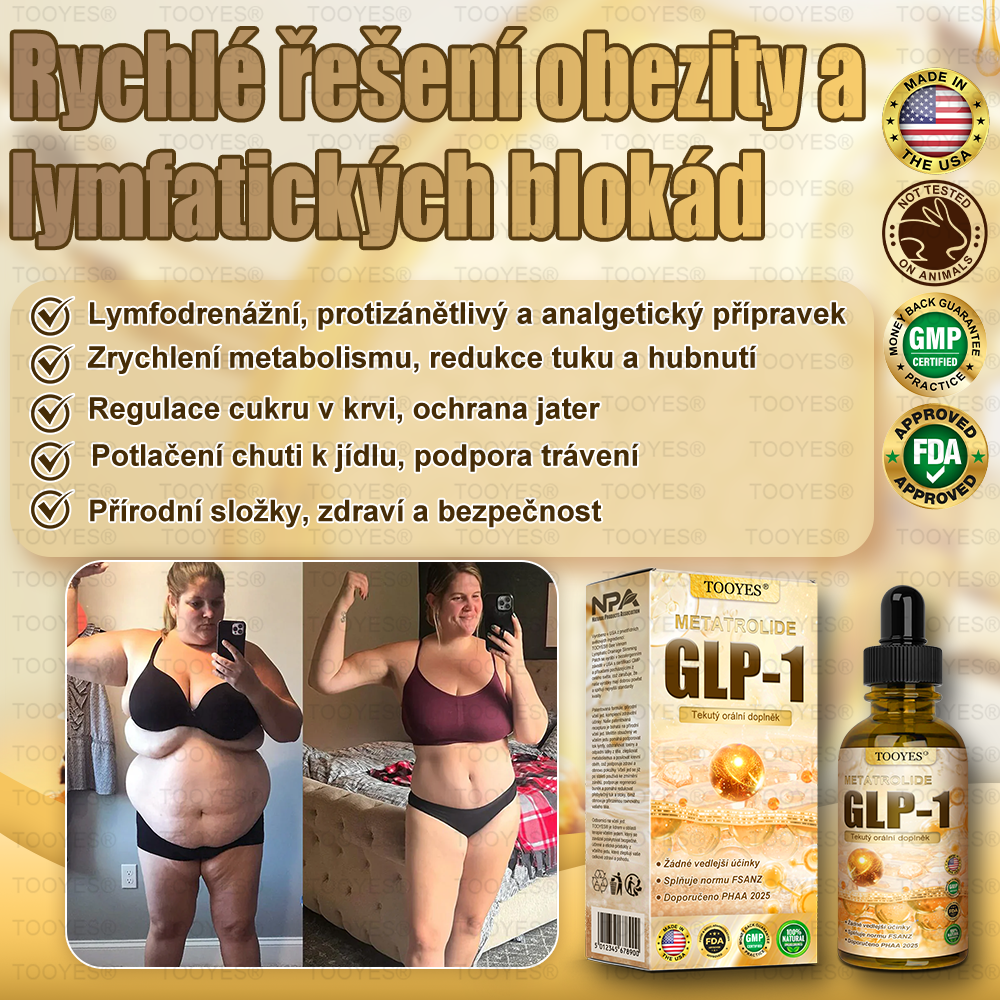 Doporučeno Mayo Clinic | Oficiální obchod | TOOYES® Metatrolid a Moringa GLP-1 aktivace, Jablečný ocet, Kurkuma Bylinná ústní tekutina: Obezita, kardiovaskulární onemocnění, cukrovka, spánková apnoe, kloubní problémy, a další