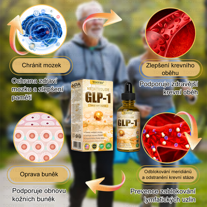 Doporučeno Mayo Clinic | Oficiální obchod | TOOYES® Metatrolid a Moringa GLP-1 aktivace, Jablečný ocet, Kurkuma Bylinná ústní tekutina: Obezita, kardiovaskulární onemocnění, cukrovka, spánková apnoe, kloubní problémy, a další